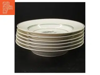 Hjertegræs Porcelænstallerken med blomstermotiv fra Royal Copenhagen (str. 21,5 cm)