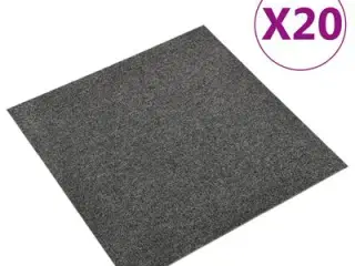 Tæppefliser 50 x 50 cm, grå
