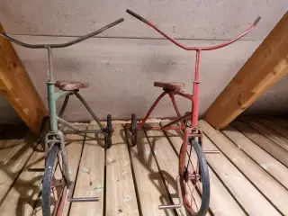 Gammel trehjulet cykel