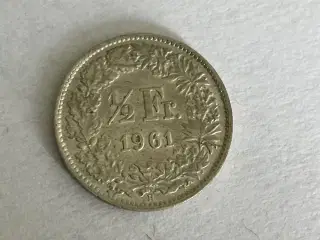 1/2 Franc Switzerland 1961