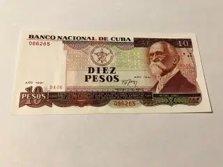 10 Pesos Cuba 1991