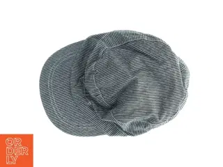 Blå og hvid stribet flatcap fra Wheat (str. 54)