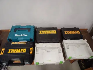 DeWalt, Makita og Festool opbevaringskasser