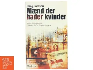 Mænd der hader kvinder af Stieg Larsson (Bog)