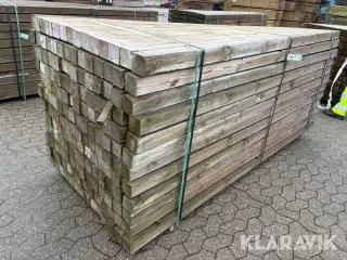 Trykimprægnerede stolper 168 styk