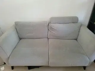 Grå stof sofa