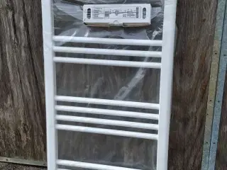 Aqua hvidt håndklædetørrer 1000 x 500, lige