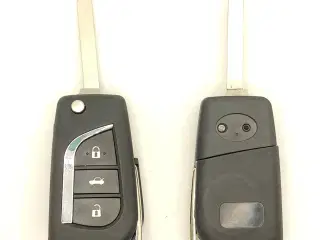 Bilnøgle reparationskit til Toyota 3 knaps folde nøgle Type 2