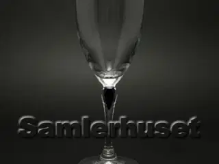 Blå Saphir Rødvinsglas, H:195 mm.