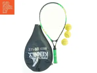 Tennissæt med ketsjer, bolde og taske fra Pro Kennex (str. 57x25 cm)