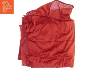 Rødt nervøs velour (str. 300 x, 154 cm)