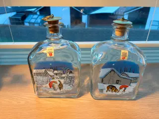 Juleflasker, "Wiberg serien" - Snapseflasker med j