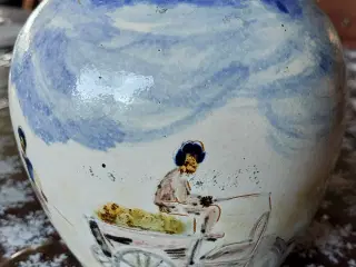 vase - HUMLEBÆK LERVAREFABRIK - 1930erne