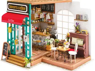Miniaturerum, Kaffebar, H: 19 cm, L: 22,6 cm, B: 19,4 cm, 1 stk.