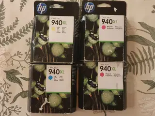 HP 940XL Blækpatroner 2 rød,en gul,en blå