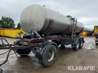 Tankanhænger HFR P240 rustfri tank