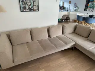 Hjørnesofa med åben ende 
