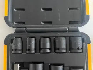 DeWalt slagtoppe med adapter. 
