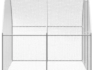 Hønsehus 3x2x2 m galvaniseret stål