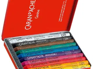 CARAN D’ACHE Neocolor I, L: 10 cm, tykkelse 8,5 mm, ass. farver, 10stk./ 1 pk.