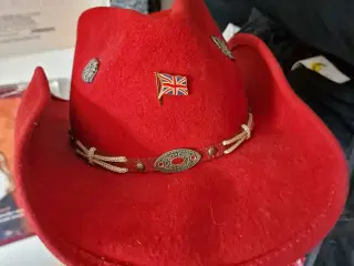 Line dance hat BULLHIDE rød filt