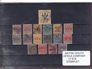 British South Africa Company - 17 Stk. - Stemplet
