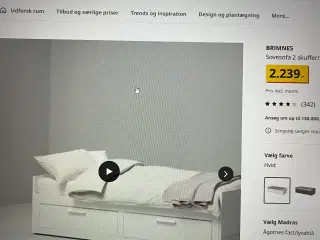 Sovesofa Bremnes fra IKEA ( dobbelt)