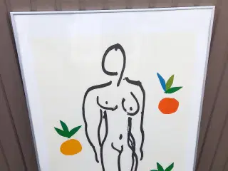 Henri Matisse tryk "Nude with orange"