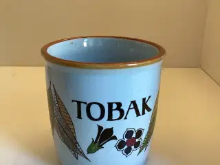 Sjælden Knabstrup tobakskrukke uden låg.