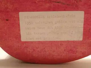 Svensk pædagogisk kuglespil fra 1950´erne.