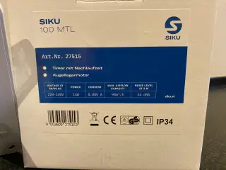 Ventilator med timer
