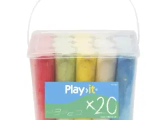 11 kasser Kridt, 5 farver, 20 styk
