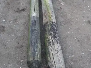Telefonpæle 2 stk på 225cm og 245cm lange
