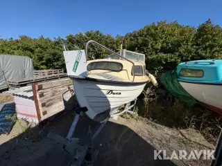 Båd på ophaler vogn