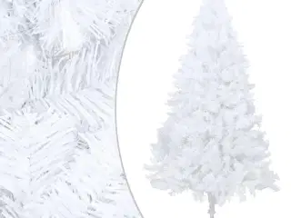 Kunstigt juletræ med tykke grene 150 cm PVC hvid