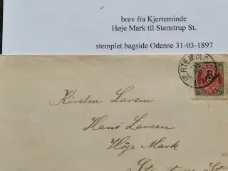 Danmark gamle Breve fra 1897 og 1898