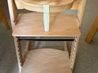 Trip Trap Højstol NY MODEL i Massiv Bøg Lys Natur.