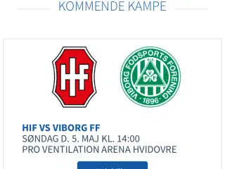 Hvidovre IF - Viborg FF billetter