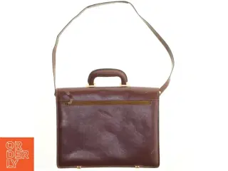 Læder dokumentmappe (str. 38 x 31 cm)