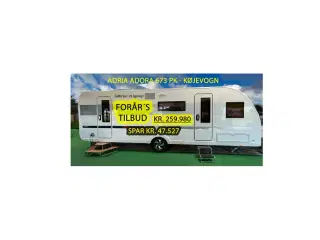 2025 - Adria Adora 673 PK   FORÅR´S TILBUD - 1 STK. FØRST TIL MØLLE....