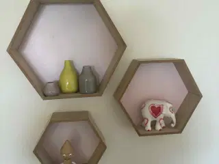 Sekskantede hylder