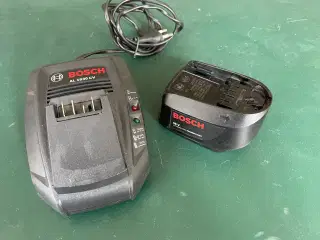 Bosch batteri med oplader 18V, 1.3AH