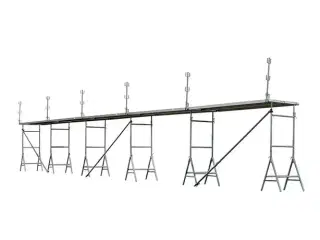 2 X 15m Bukkestillads ståhøjde ca. 2,9 meter