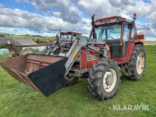 Veteran traktor FIAT 100-90 DT med veto frontlæsse