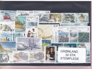 Grønland - 30 Stk. - Stemplede