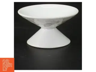 Lysestage i porcelæn med rosemotiv fra Hutschenreuther (str. Ø 9 cm)