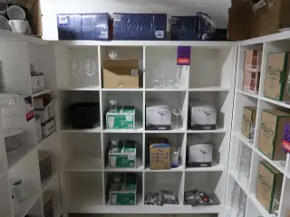 Parti servietter, glas mm.