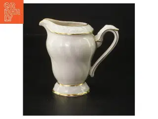EDELWEISS porcelænsflødekande med guldkant (str. 10 cm)