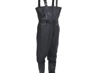 Waders med støvler og bælte str. 43 sort