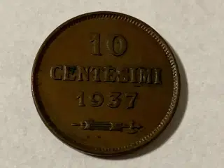 10 Centesimi 1937 San Marino
